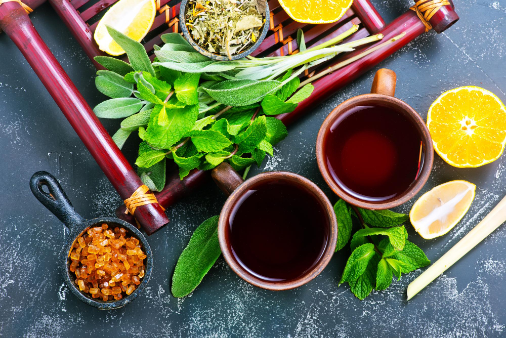 Beneficiile multiple ale ceaiului verde, de mentă și mușețel